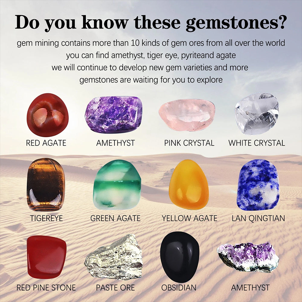 2025 Crystal Advent Calendar with 24 Healing Stones & Minerals | Countdown to Christmas with Science & Magic