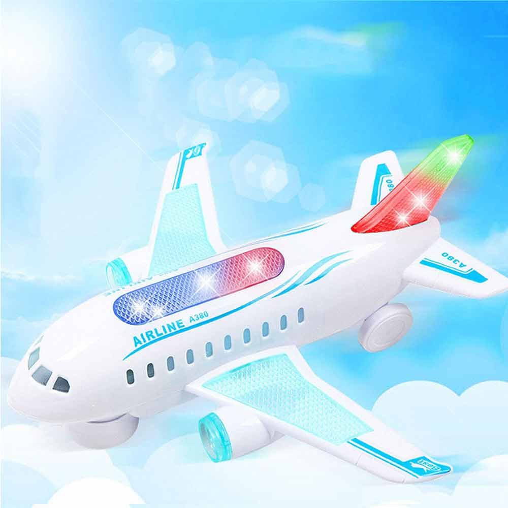 Simulation Plane Toy Models Kids Airplane Model Toy with Music Sounds Kids Gift