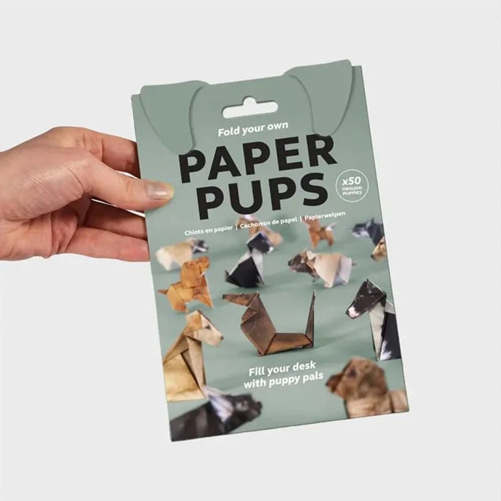 DIY Origami Paper Animals - 50 Sheets Pre-Printed Cat, Dog Craft Paper for 3D Figures