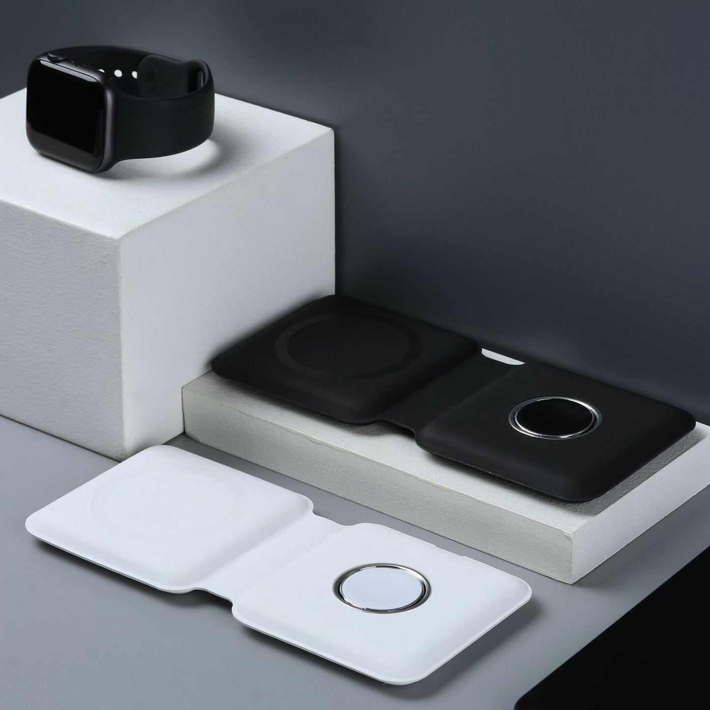 15W Mag safe Magnetic Wireless Foldable Charger Pad For iPhone 14 13 Apple Watch