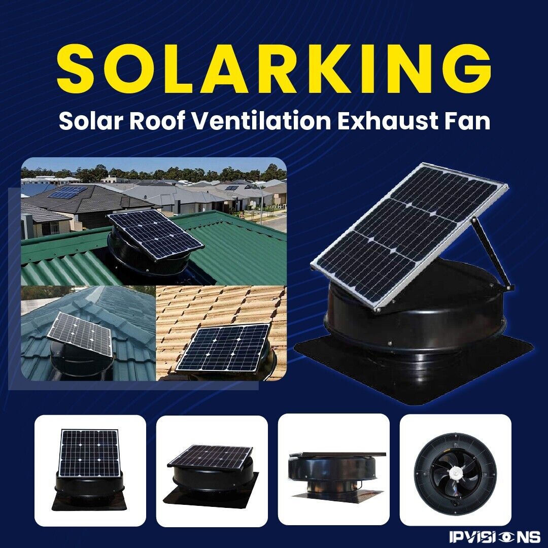 SolarKing Solar Roof Fan/Solar Roof Ventilation Fan 35 Watts 15V (320MM SRVF V2)