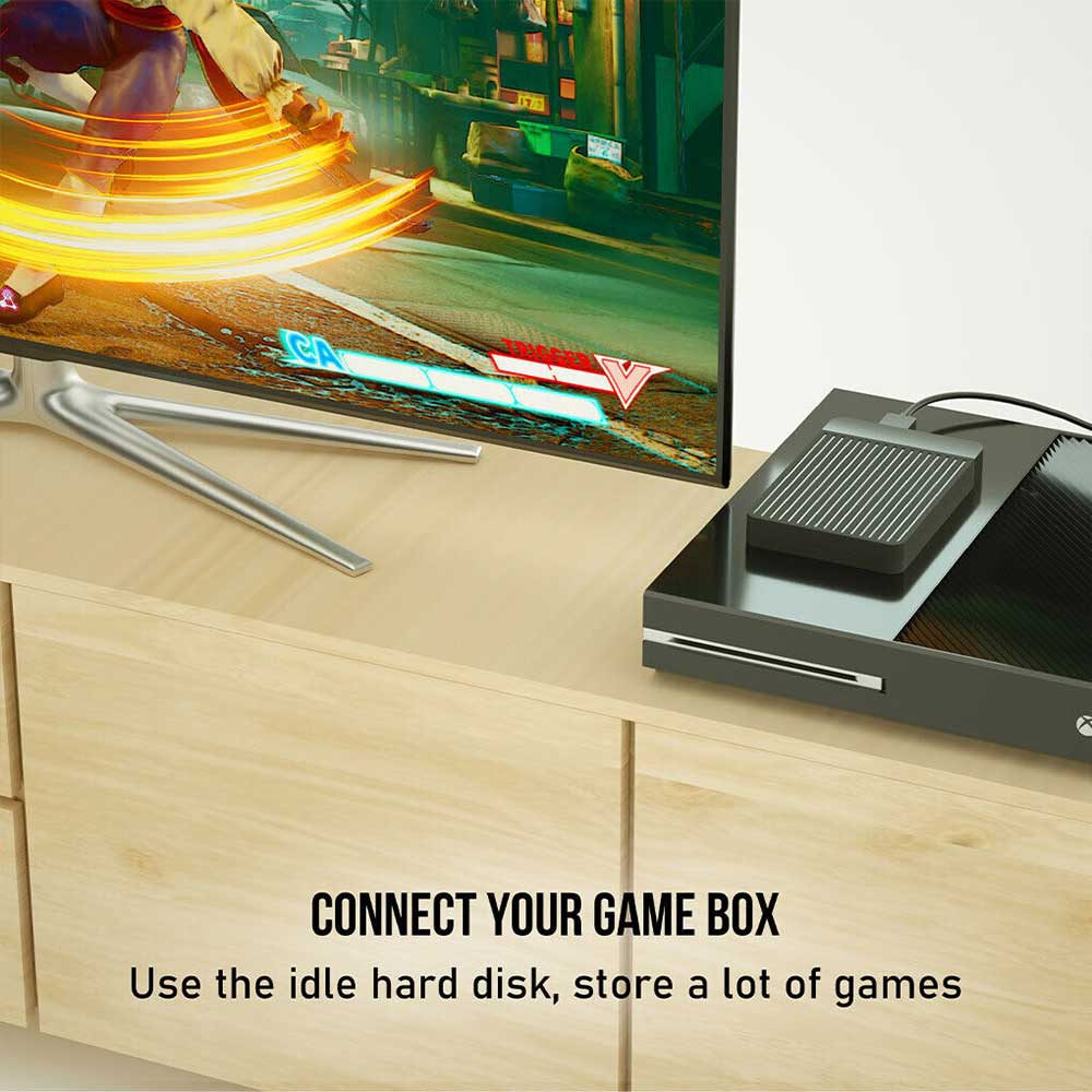 USB 3.0 Type-C Portable External Hard Drive Disk Case SATA HDD SSD 6Gbps