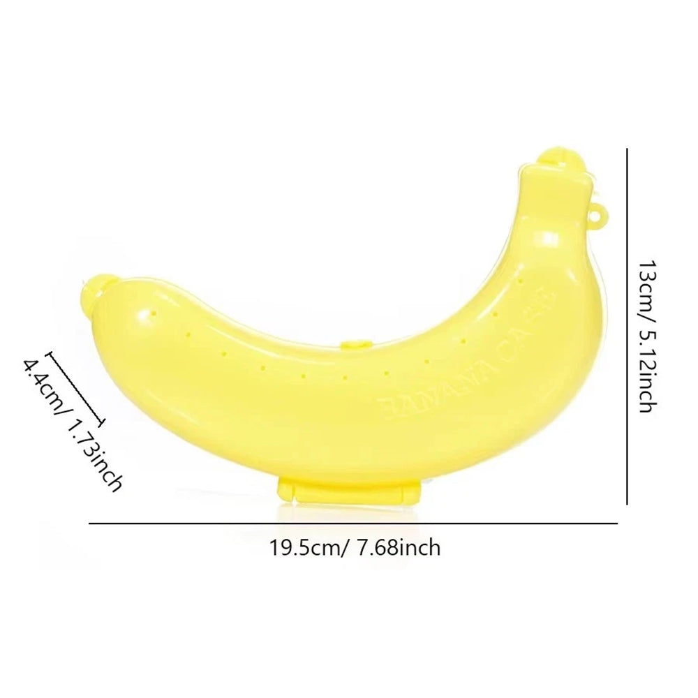 2 Pack Reusable Banana Storage Box – Fruit Protector with Vents for Freshness Portable Lunch Companion