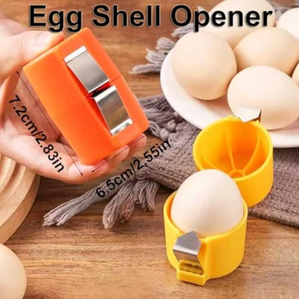 3PCS Egg Shell Opener Egg Cracker Separator Handheld Easy Breaker Kitchen Gadget