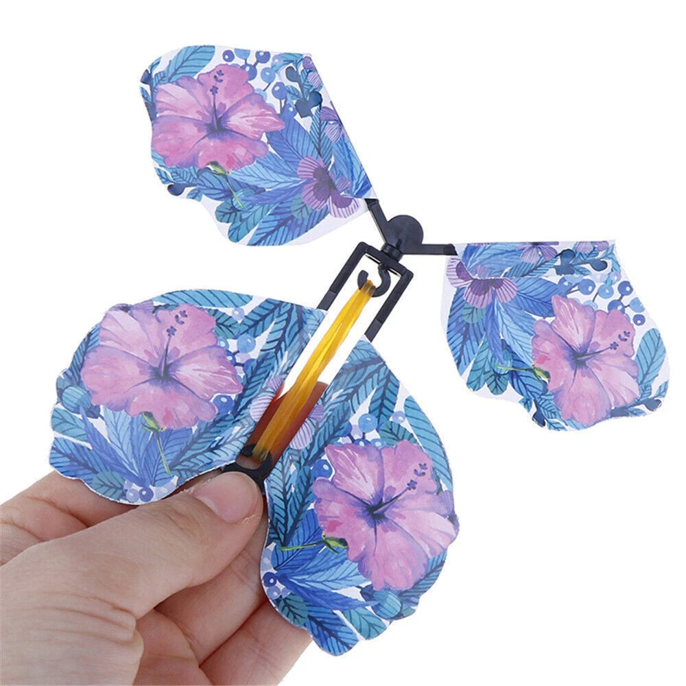 30PCS Magic Wind-Up Flying Butterflies - Surprise Toy for Greeting Cards, Parties & Pranks