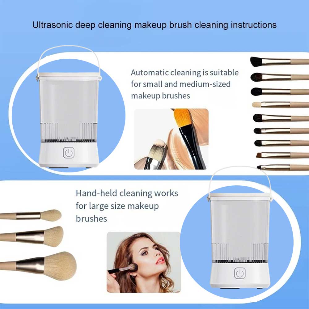 Electric Makeup Brush Cleaner Machine - Portable Automatic USB Cleaning Tool