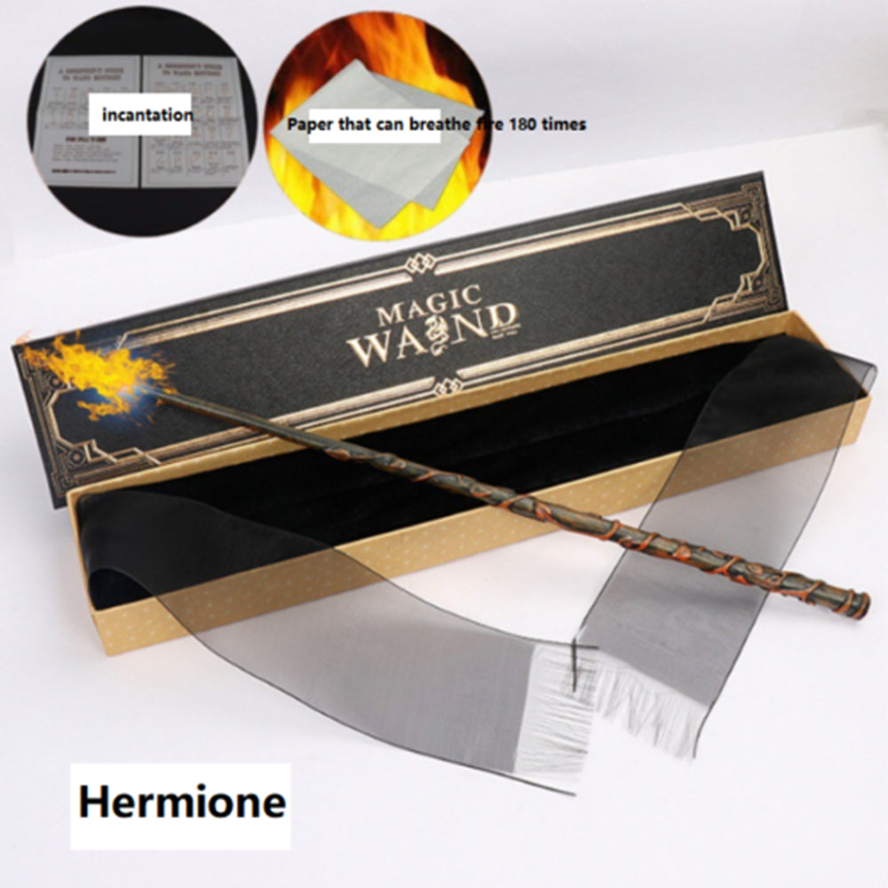 Harry Potter Same Style Flame Magic Wand Toy Real Fireball CosPlay Halloween