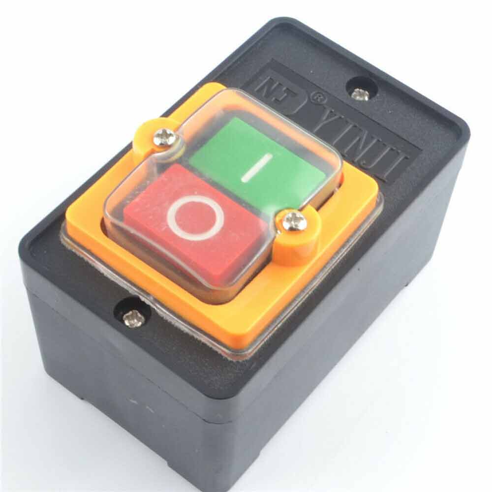On/Off WaterProof Start Stop Push Button Switch for Drill Press Grinder KA0-510A