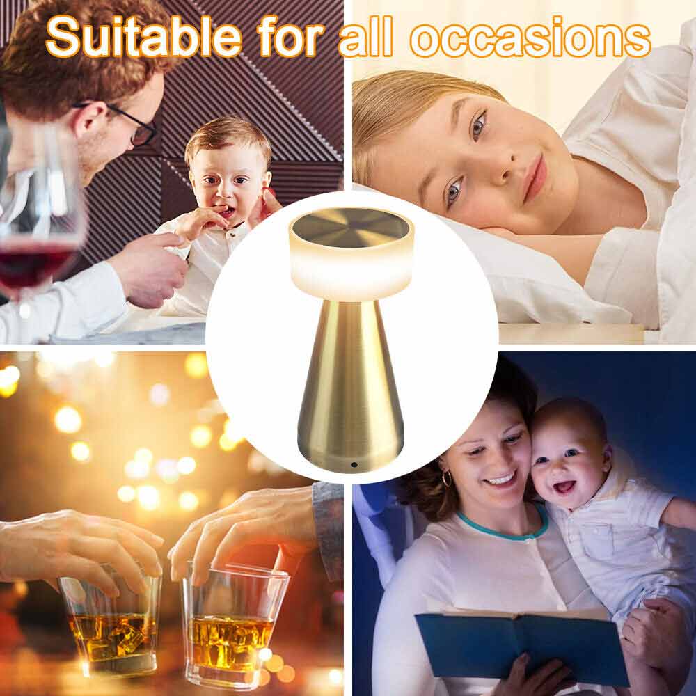 Rechargeable Desk Lamp Night Light Touch Led Table Lamp For Restaurant Hotel Bar