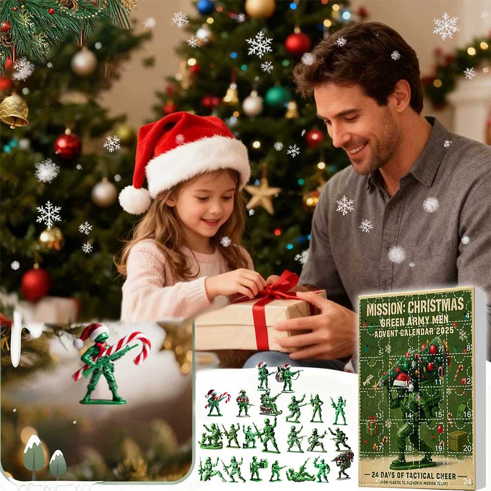 MISSION: CHRISTMAS – Green Army Men Advent Calendar 2D, 24 Days of Military-Themed Countdown
