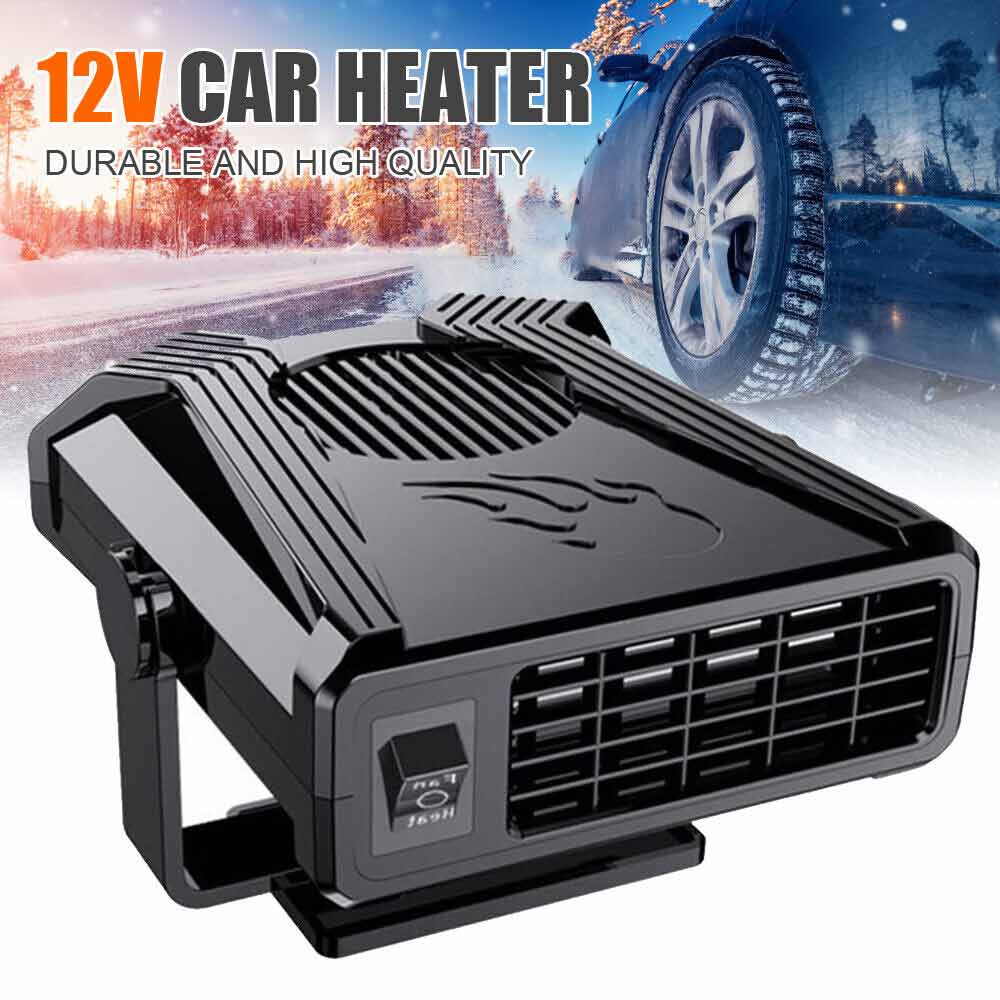 Portable 300W Electric Car Heater 12V DC Cooling Fan Defogger Defroster Demister