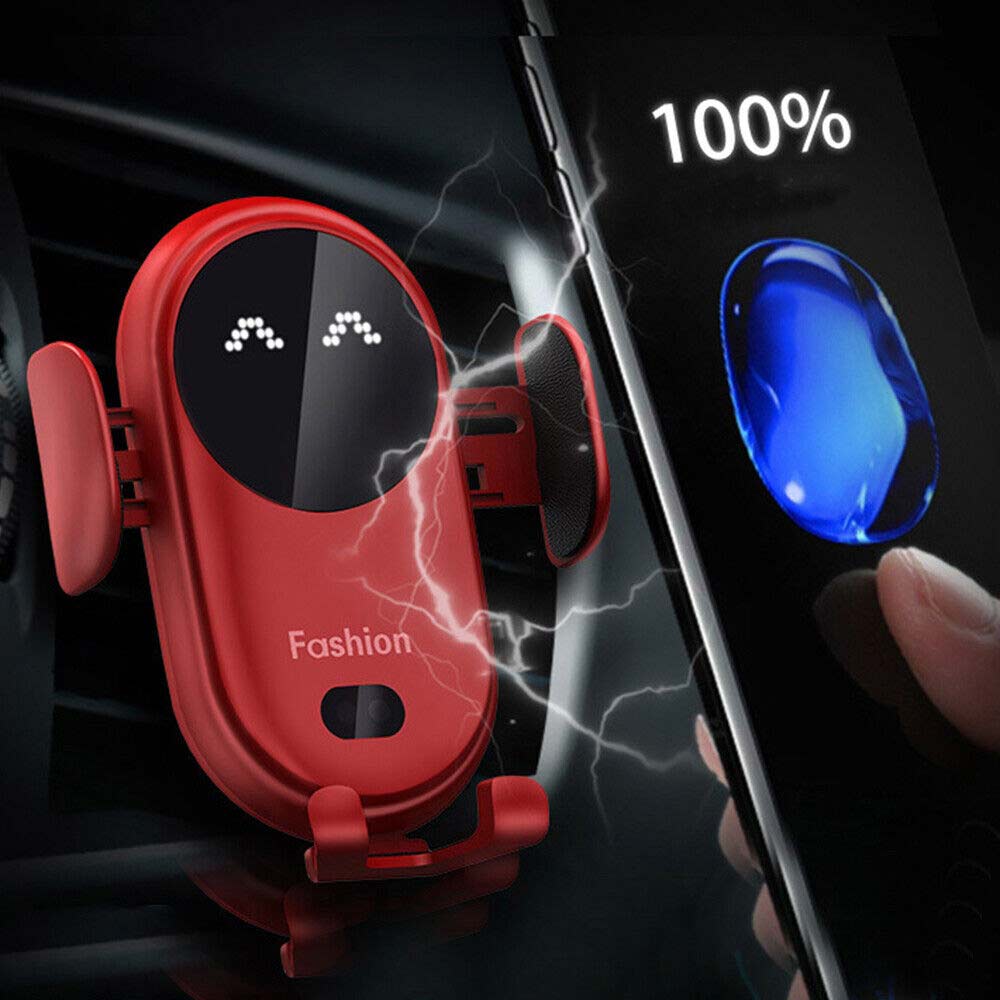 Smart Car Wireless Charger Phone Holder Air Vent Smart Sensor Fast Charger S11
