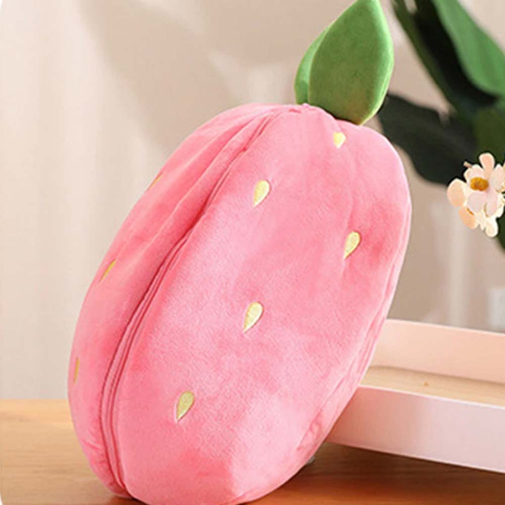 18cm Strawberry Rabbit Plush Toy - Cute Hide-and-Seek Stuffed Bunny Doll Gift