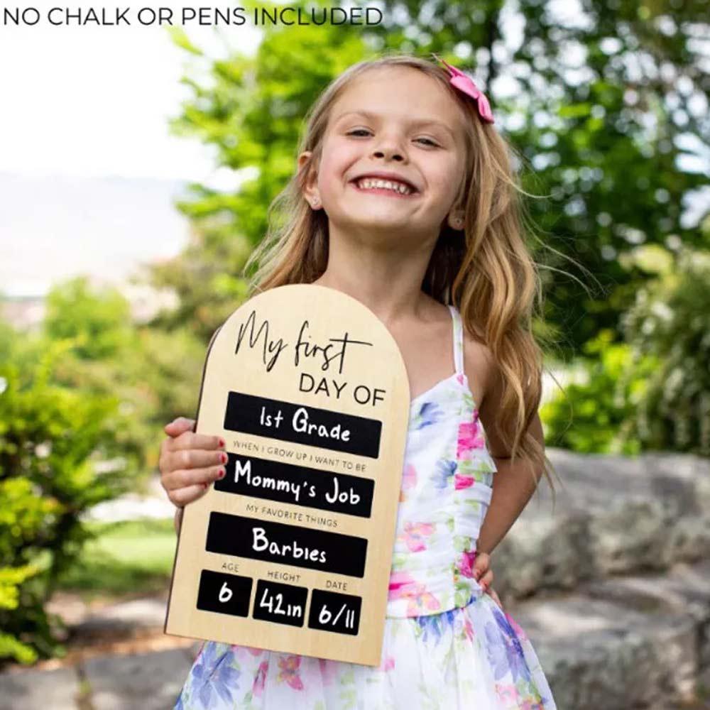 My First and last Day Of School Photo Board, School Sign, Back To School Chalk Board,