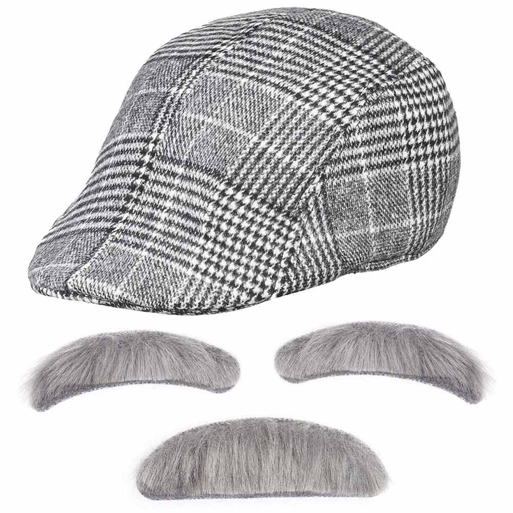 Old Man Costume Set Grandpa Adult Child Kids Boys Kit 100 Days School Book Week