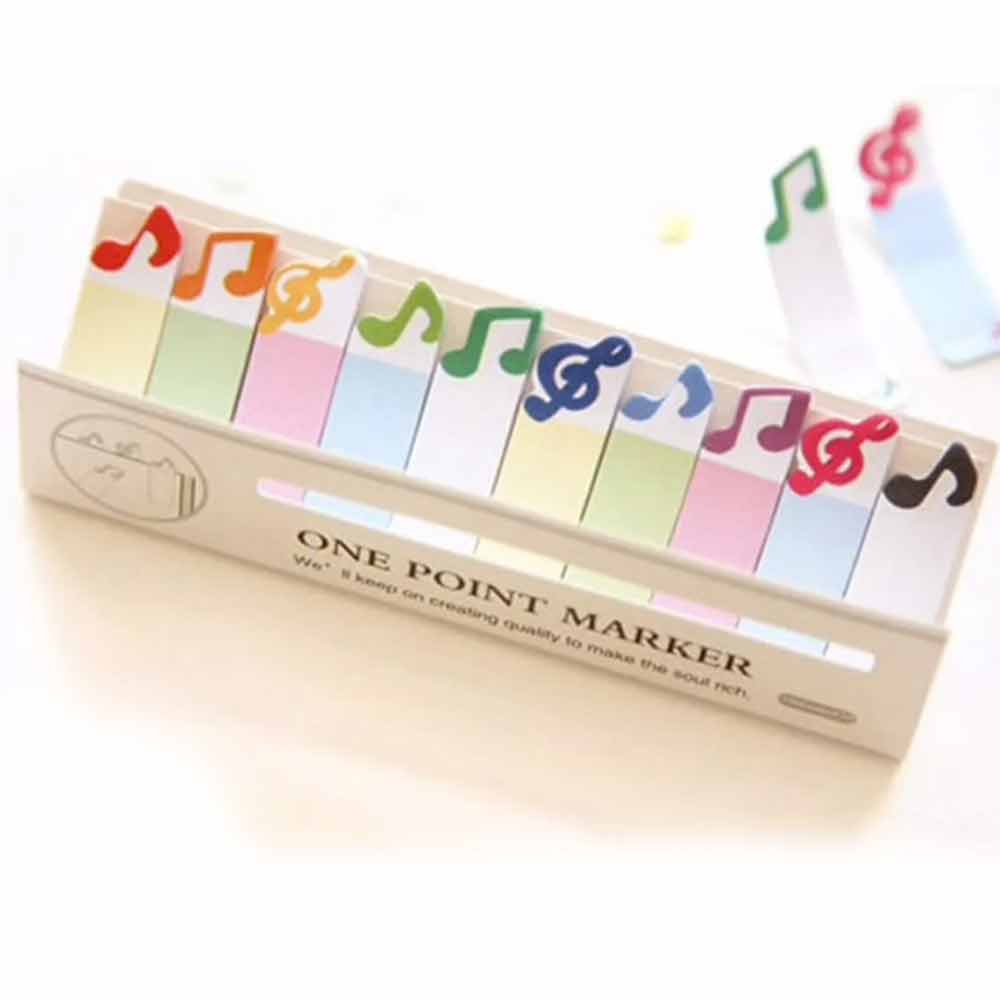 Music Novelty Sticky Notes Note treble clef book Marker Memo Best Gift Present