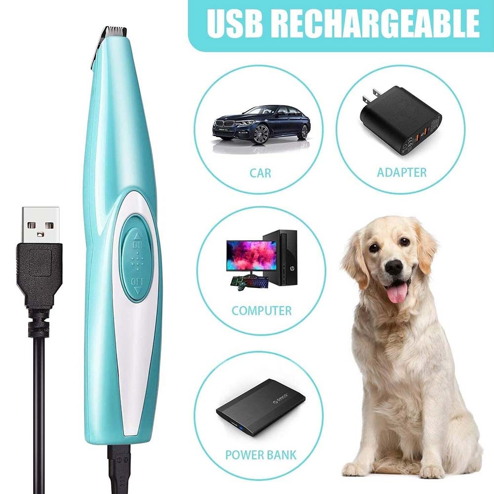 Professional Pet Dog Electric Hair Trimmer Mini Paw Pads Clippers Shaver Clipper