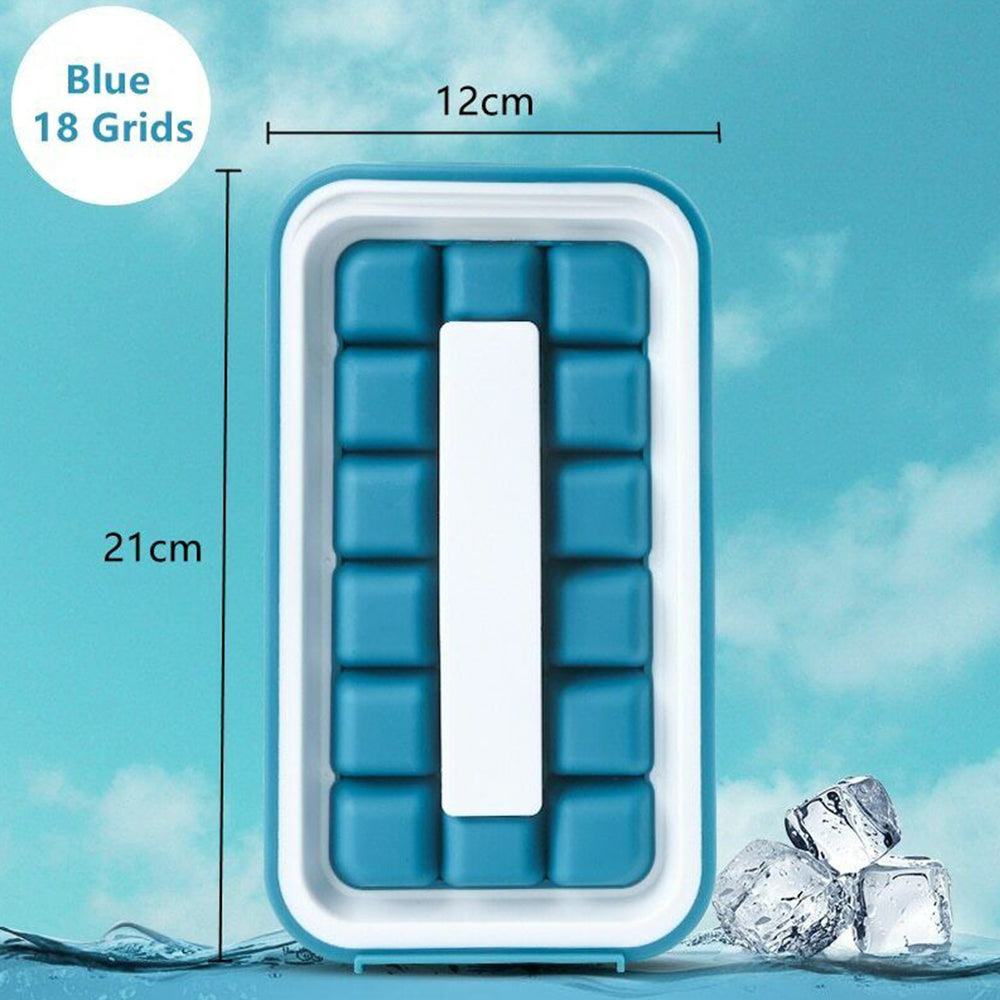 2 In 1 Portable Silicone Ice Ball Maker Foldable Ice Cube Tray Bar Kitchen Tool