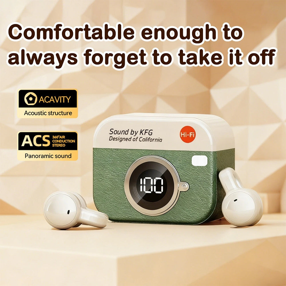 Wireless Clip-On Earbuds – Open Ear Bluetooth Headset for iPhone & Android