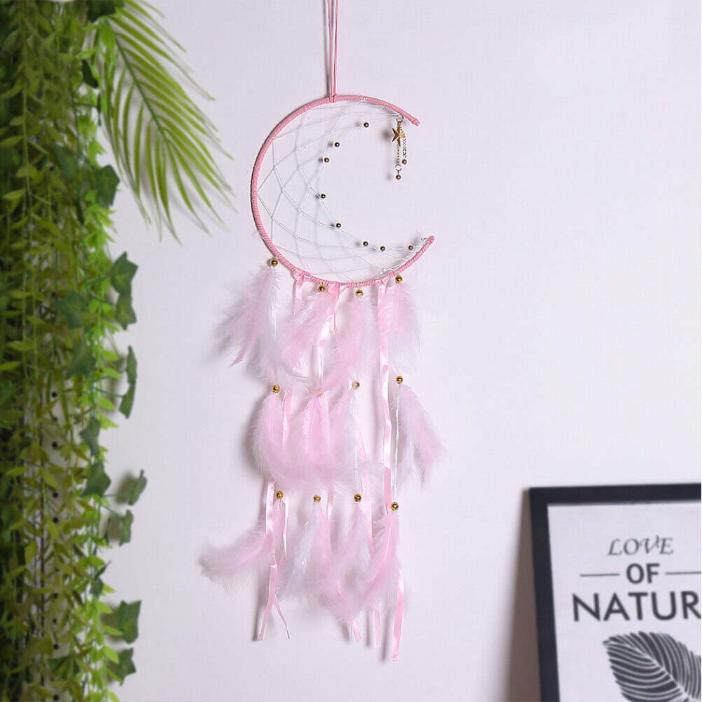 Dream Catcher LED Light Up Dreamcatcher Feather Kids Bedroom Hanging Decor DIY