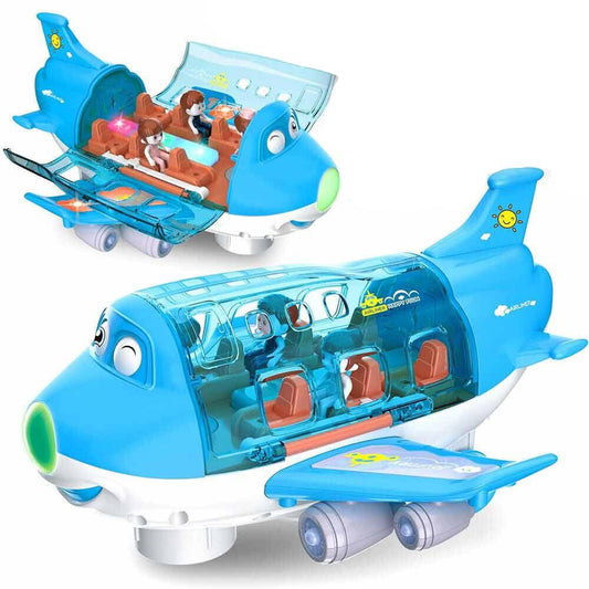 Airplane Toys with Music Light 360° Rotating Electric Toy Plane For Kid Children Gift