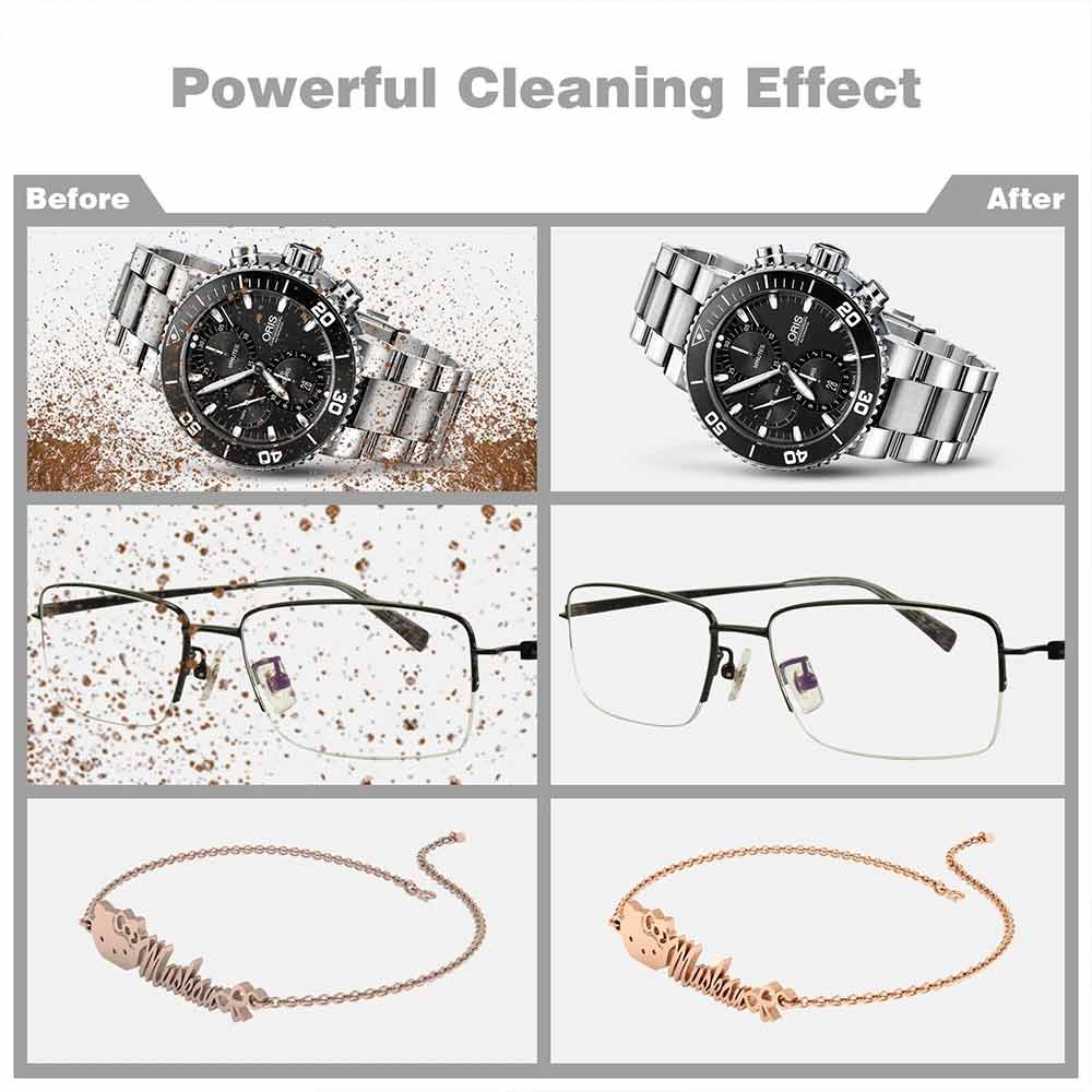 Portable Ultrasonic Cleaner – USB Rechargeable for Jewellery, Watches & Glasses