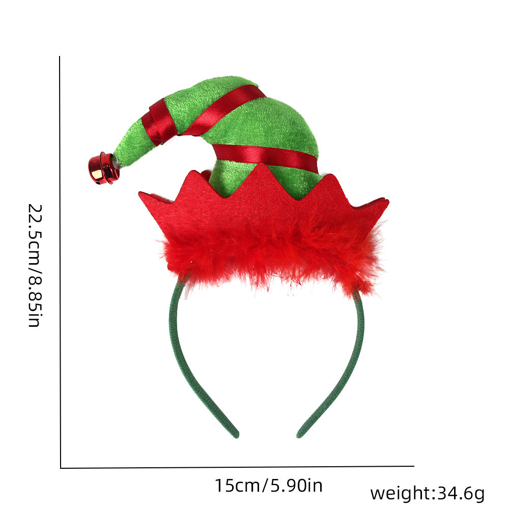 Festive Christmas Headband – Elf Hat & Santa Legs Party Decoration Headwear