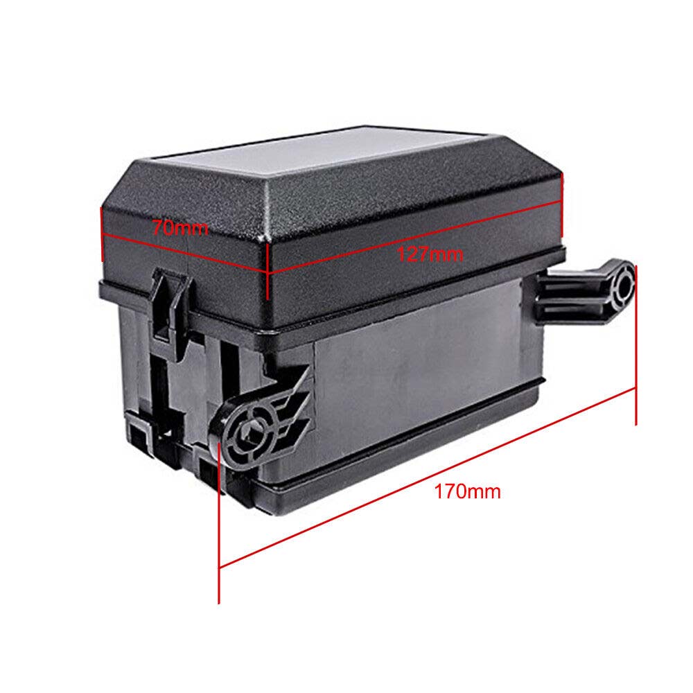 6 Way 12-Slot Relay Box 6 Relay 6 ATC/ATO Standard Fuses Holder Block Universal