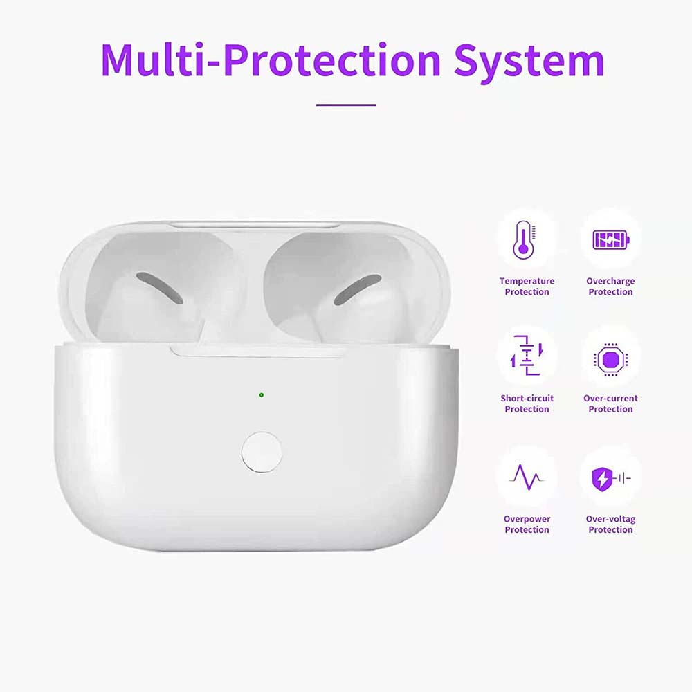Replacement Wireless Charging Case for AirPods Pro 1 & 2 - Bluetooth Compatible