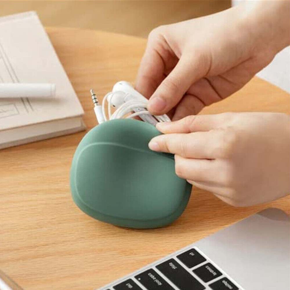 Portable Bag Charging Cable Silicone Data Cable Earphone Storage Box