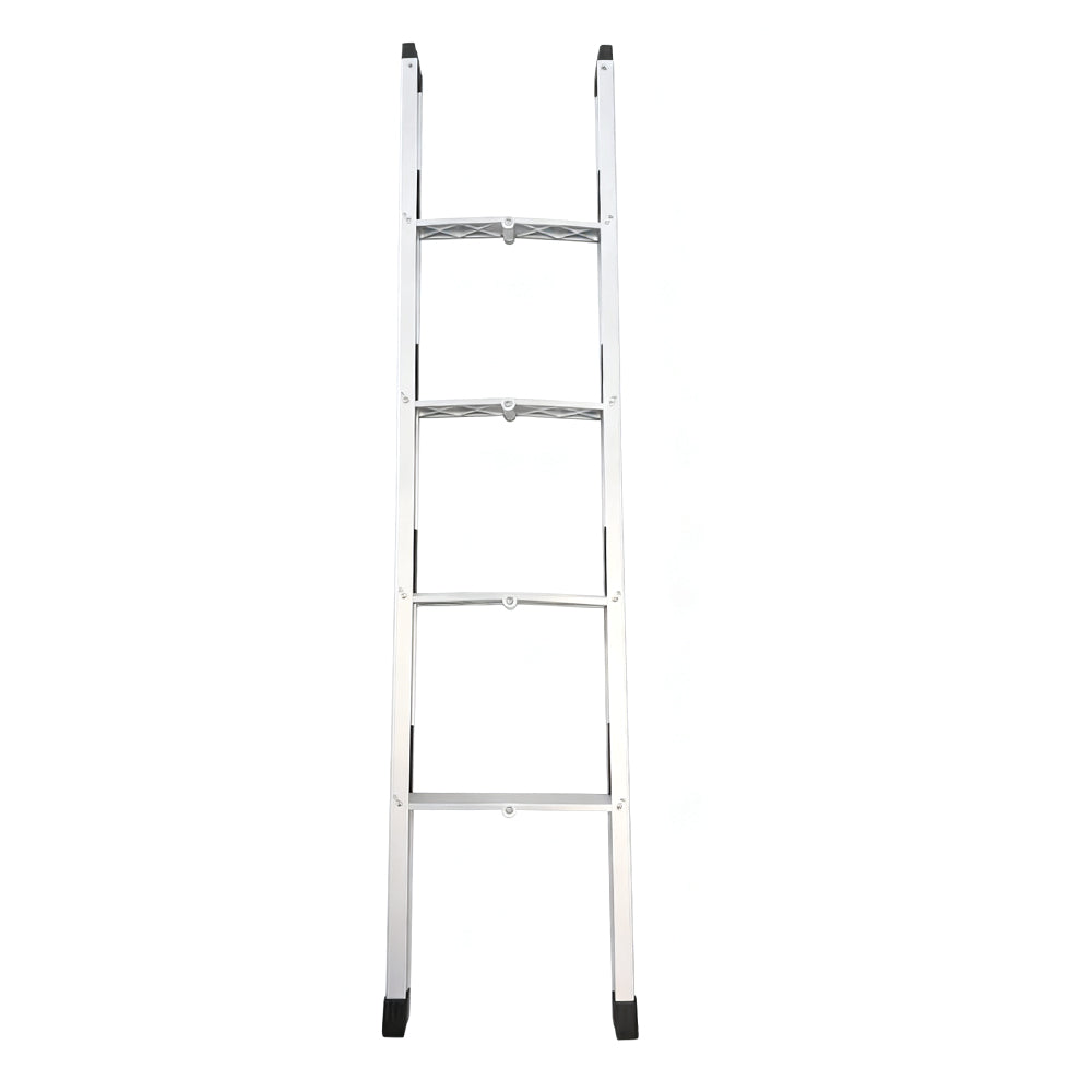 SJ 4-Step Folding Aluminium Ladder for Caravan & RV Bunks – Lightweight, Non-Slip, Space-Saving