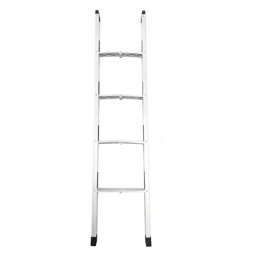 SJ 4-Step Folding Aluminium Ladder for Caravan & RV Bunks – Lightweight, Non-Slip, Space-Saving
