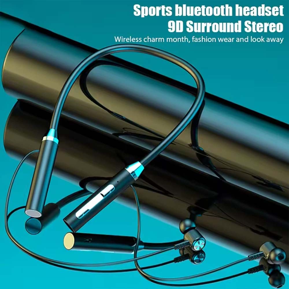 Wireless Bluetooth In-Ear Neckband Earphones - Running Sports Headphones with Mic