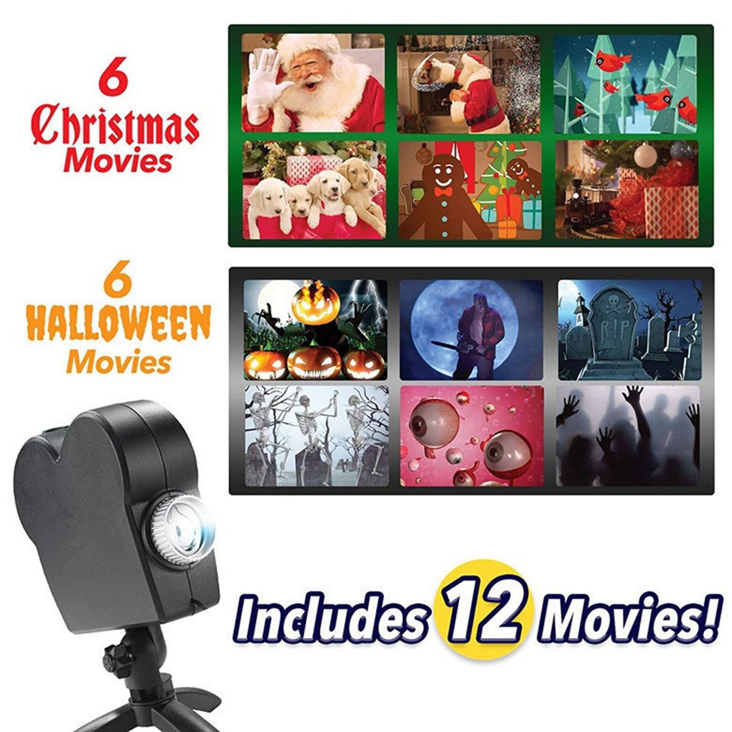 Window Wonderland Projector Halloween Christmas Holographic Projection Light