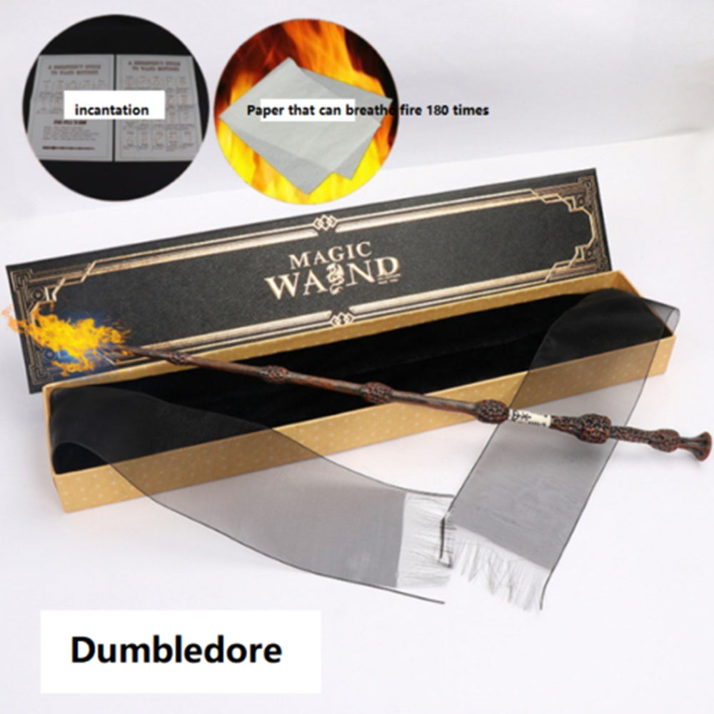 Harry Potter Same Style Flame Magic Wand Toy Real Fireball CosPlay Halloween