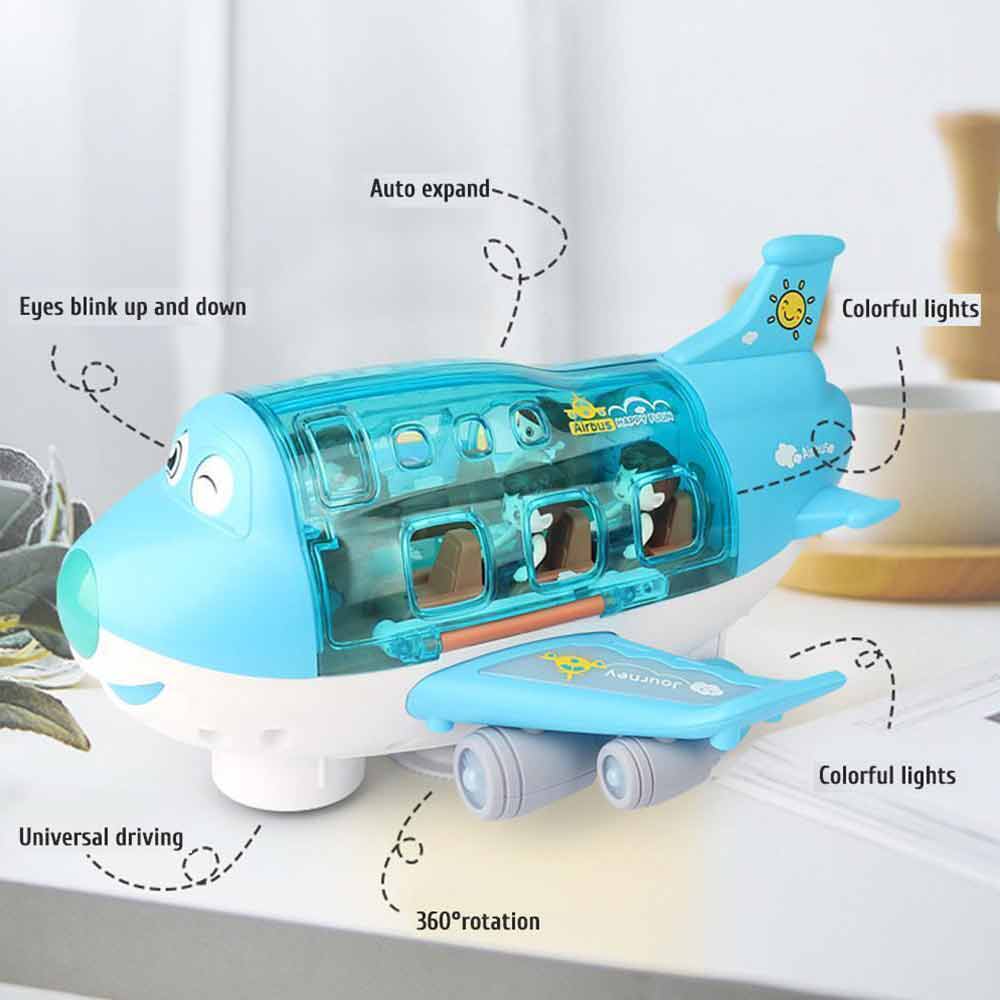 Airplane Toys with Music Light 360° Rotating Electric Toy Plane For Kid Children Gift