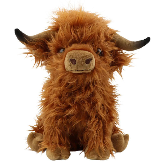 9.8INCH Simulation Highland Cow Animal Stuffed Plush Doll Toy Kids Birthday Gift