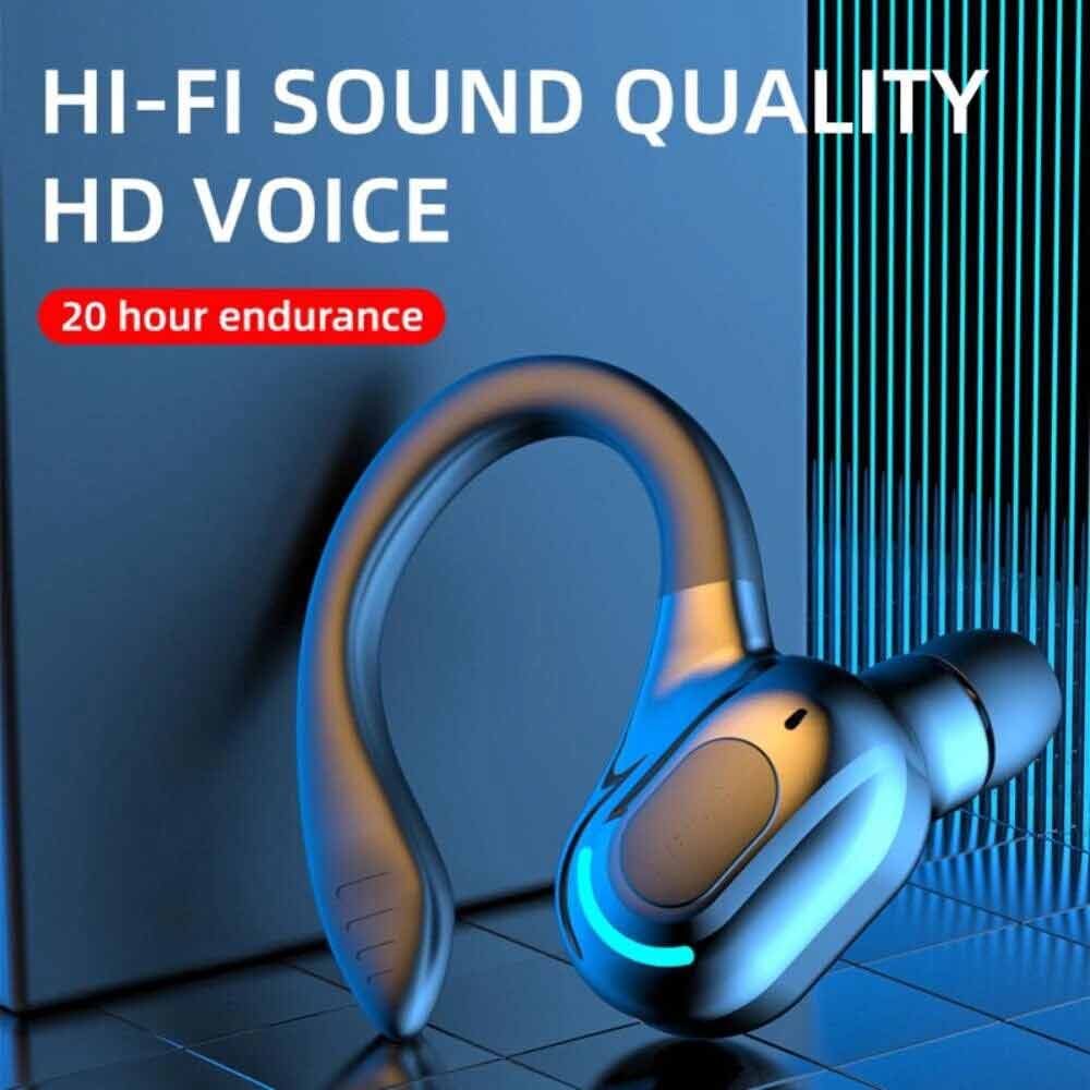 Wireless Bluetooth Headset Mobile Phone Hands Free Earpiece for Samsung iPhone