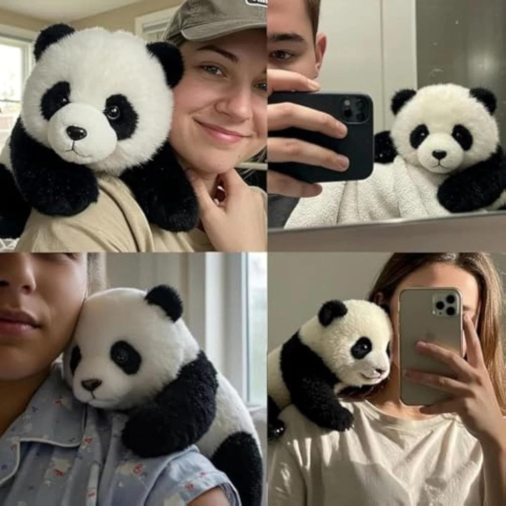 Hugging Emotional Support Panda – Interactive Plush Toy with Hug-Back Motion & Soft Fur