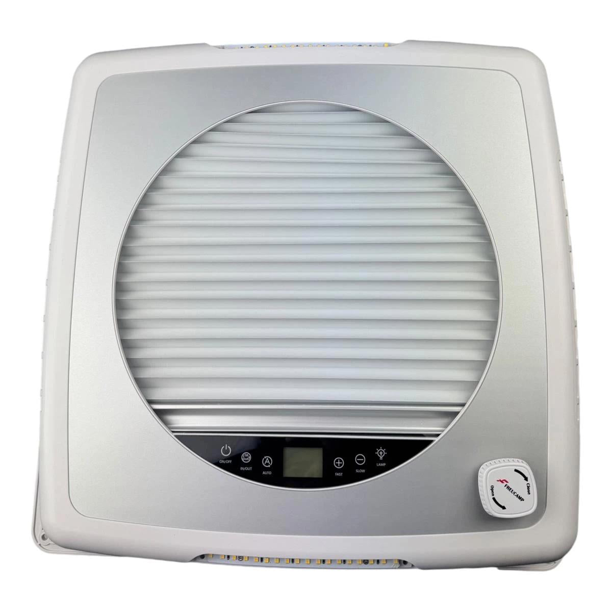 355mm × 355mm Roof Hatch Skylight with Built-in Fan – White Lid, Remote Control