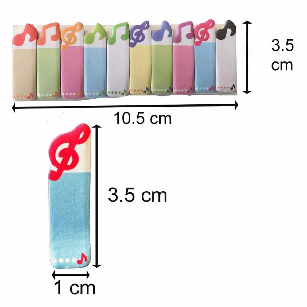 Music Novelty Sticky Notes Note treble clef book Marker Memo Best Gift Present