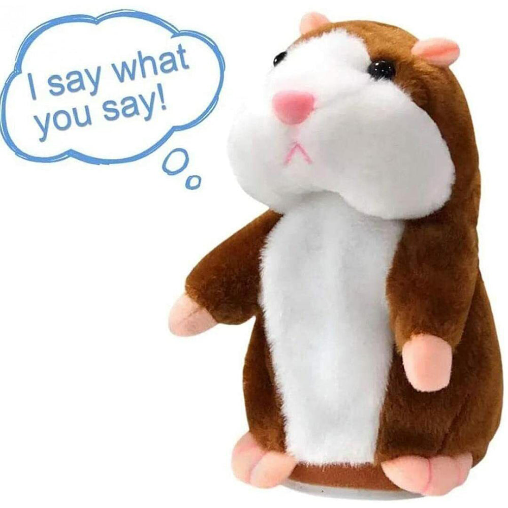 16CM Repeats What You Say Mimicry Pet Toy Talking Hamster Plush Toy