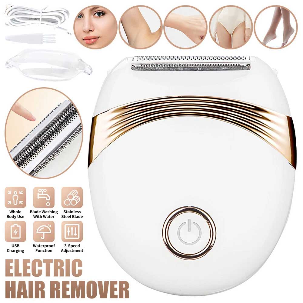 3 in 1 Rechargeable Painless Wet&Dry Lady Body Shaver Mini Women Electric Razor