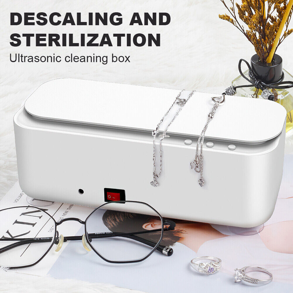 Ultrasonic Cleaner Steel Sonic Wave Tank Glasses Watch Jewellery Cleaning