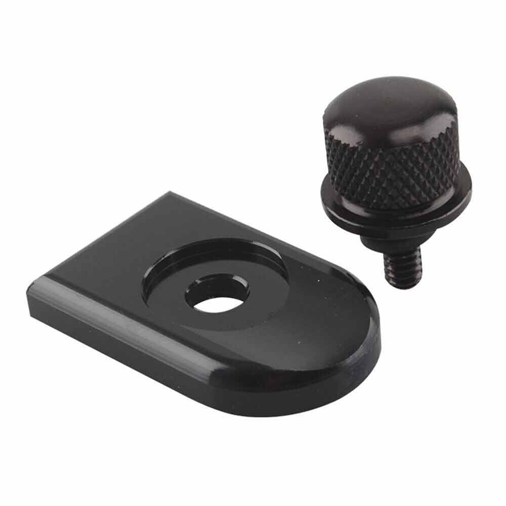 6mm Black For Seat Bolt Tab Screw Mount Knob Cover High Quality For Harley