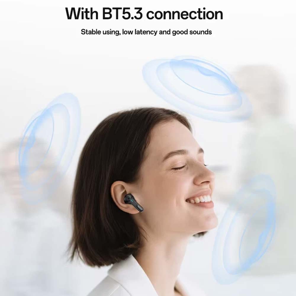 TWS Wireless Earbuds Bluetooth 5.3 - 25H Playtime, ENC Noise Reduction, IPX4