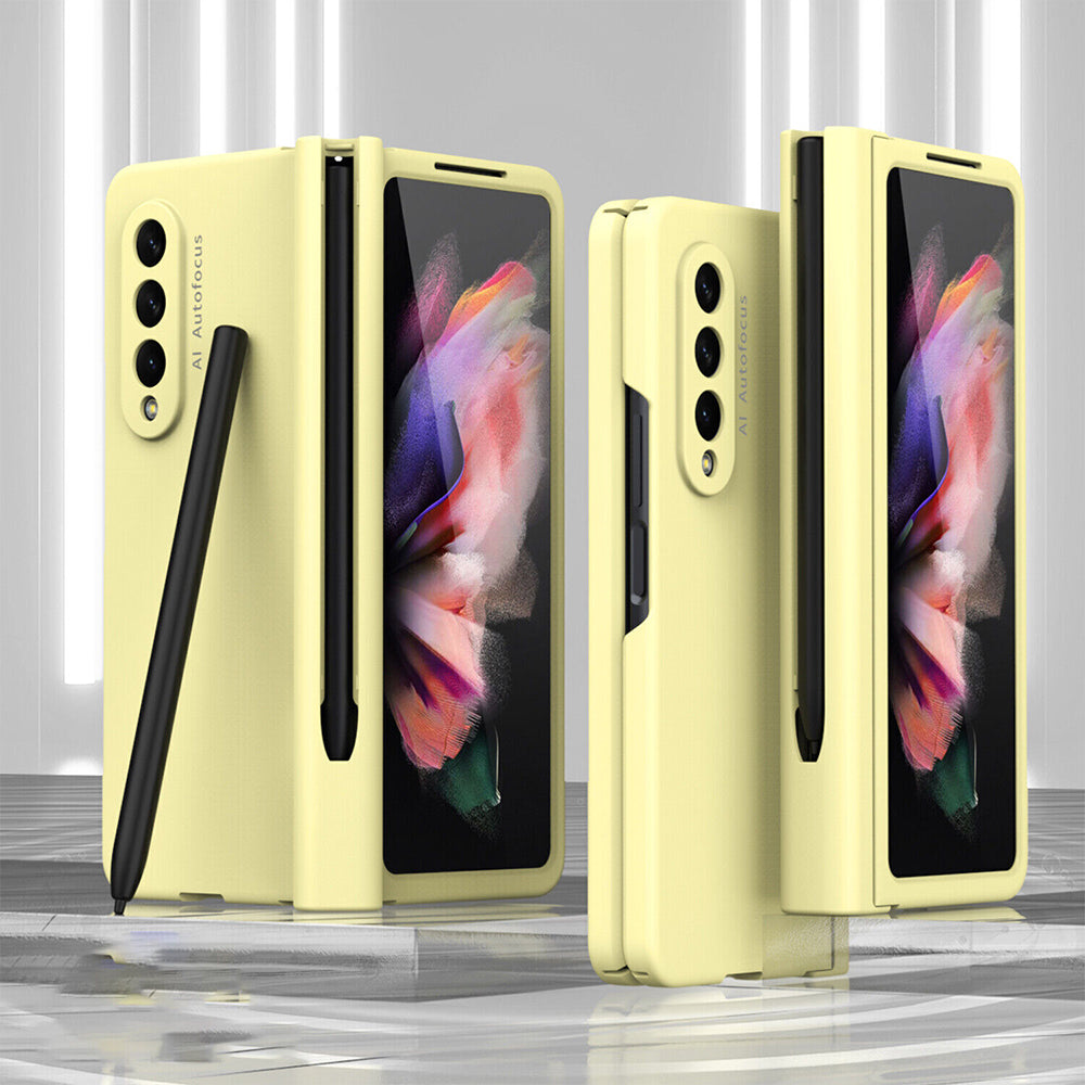 Full Cover Shockproof Hybrid Case With Pen Holder For Galaxy Z Fold 4 / Fold 3