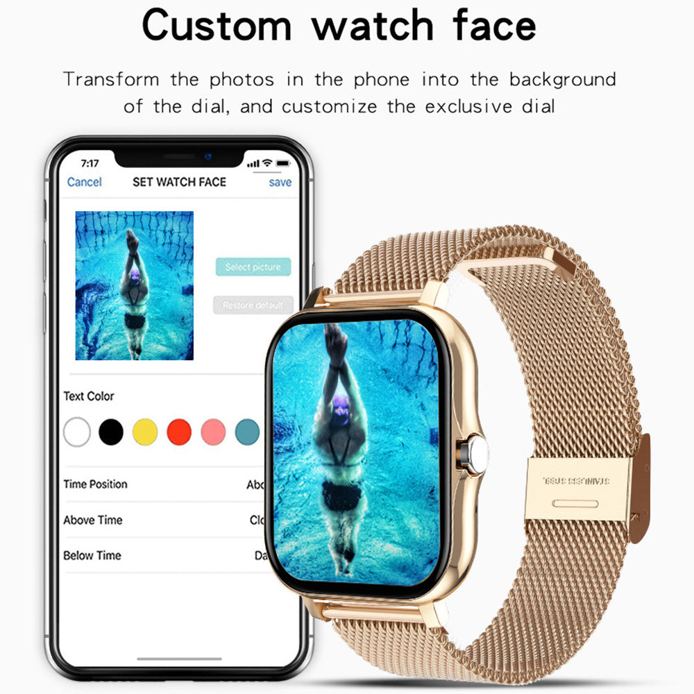 Smart Watch Women Men Heart Rate For iPhone Android Bluetooth Waterproof