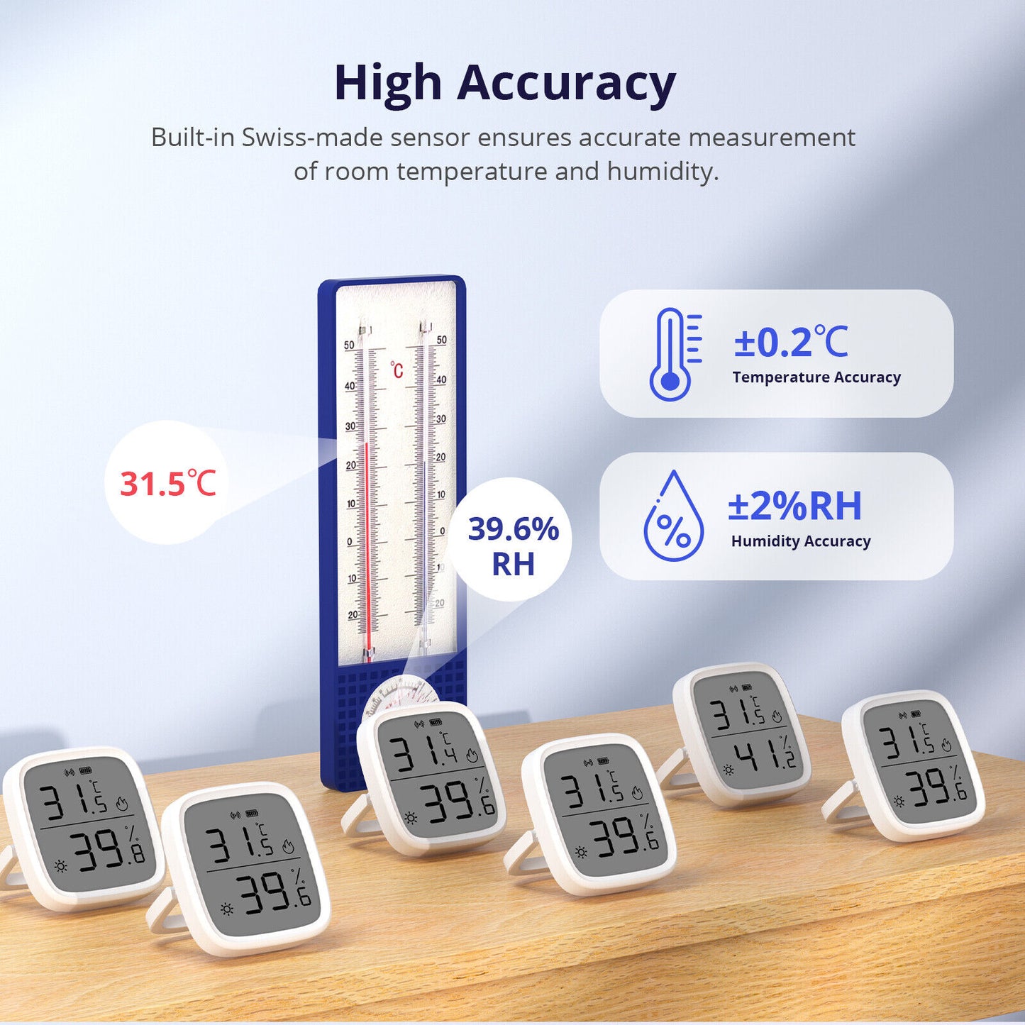 SONOFF SNZB-02D Zigbee LCD Smart Temperature Humidity Sensor Digital Hygrometer