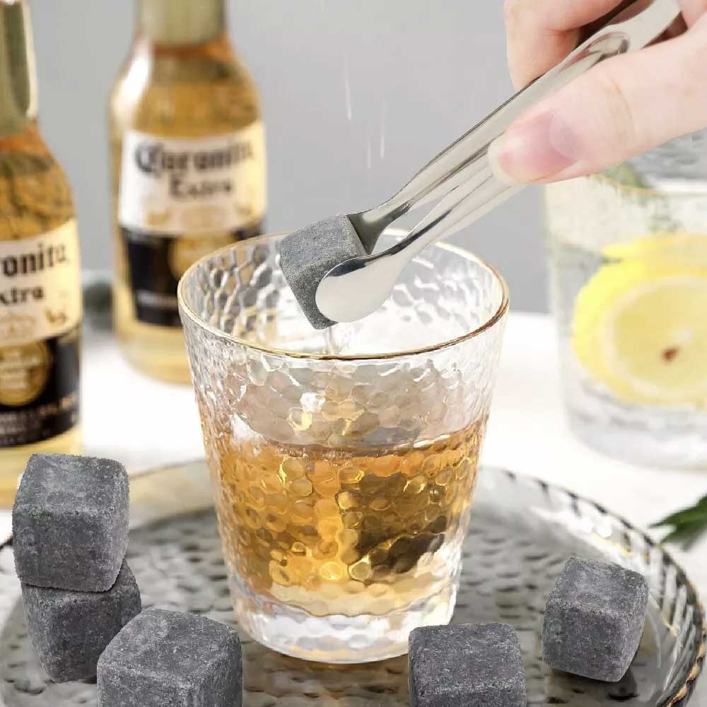 Whiskey stones Fine Wooden Box Set Father's Day Gift